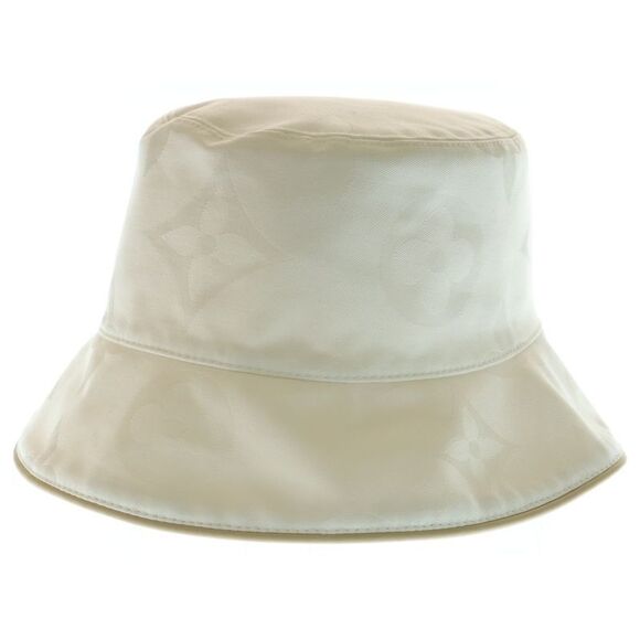 Louis Vuitton Monogram Reversible Bucket Hat White M7163s - Picture 1 of 8